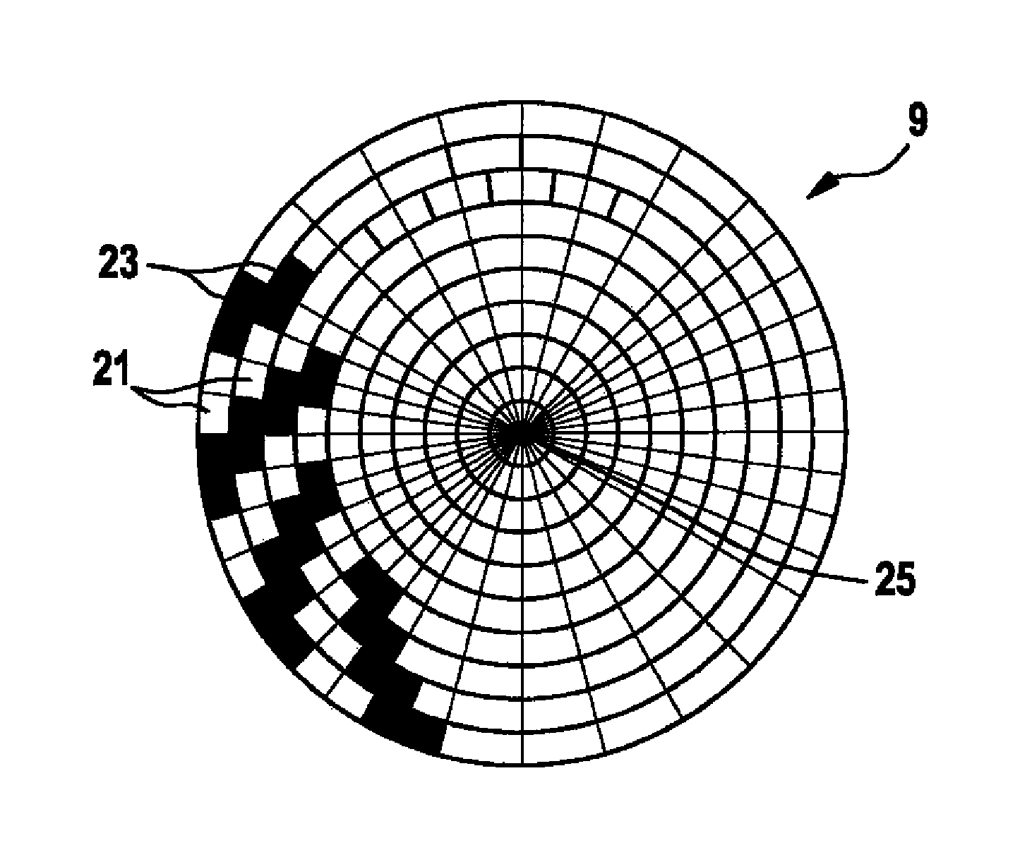 Filter element and soot filter having geometrically similar channels