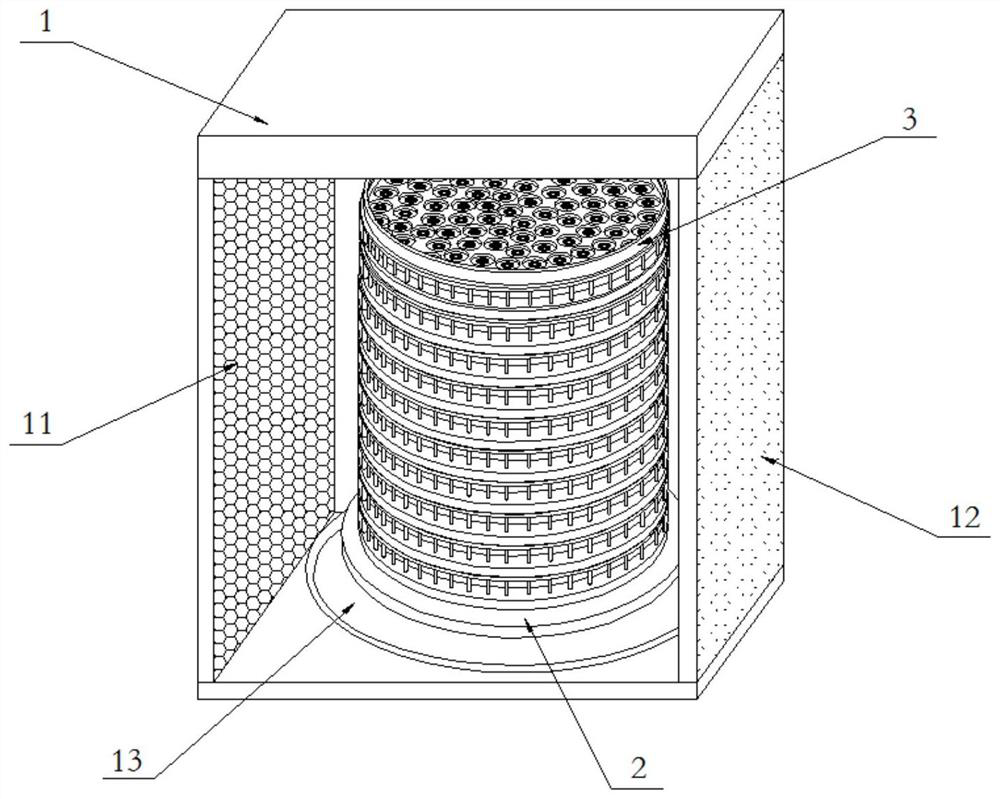 A kind of oven for golden silk emperor chrysanthemum