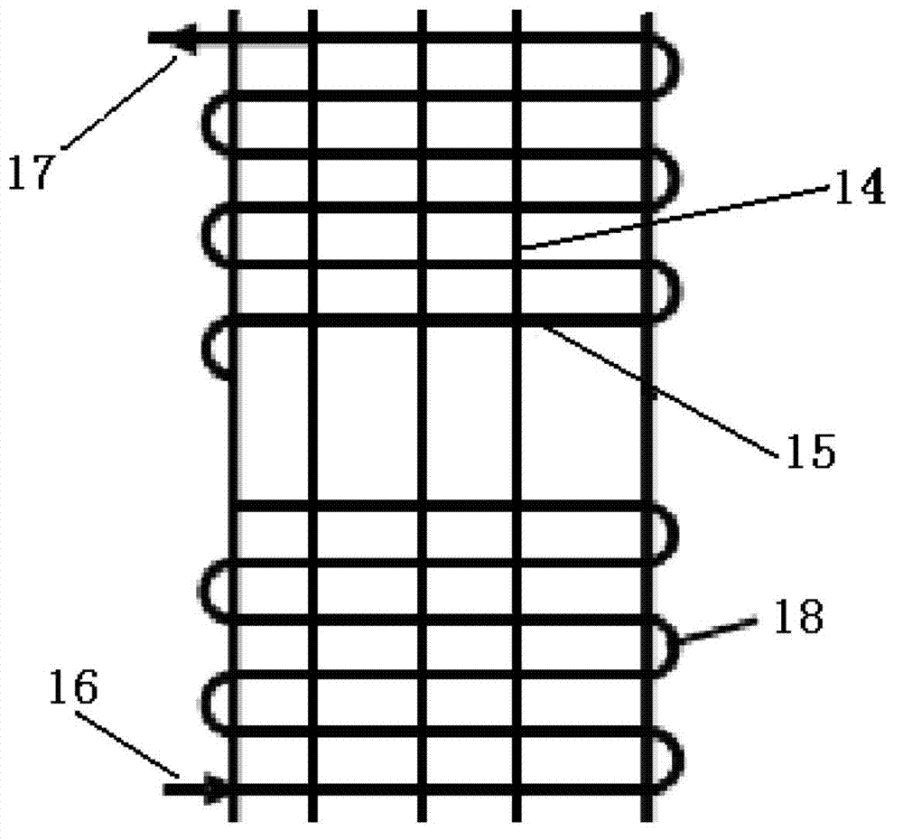 Large temperature difference air conditioning system for heat extraction of data center and using method thereof