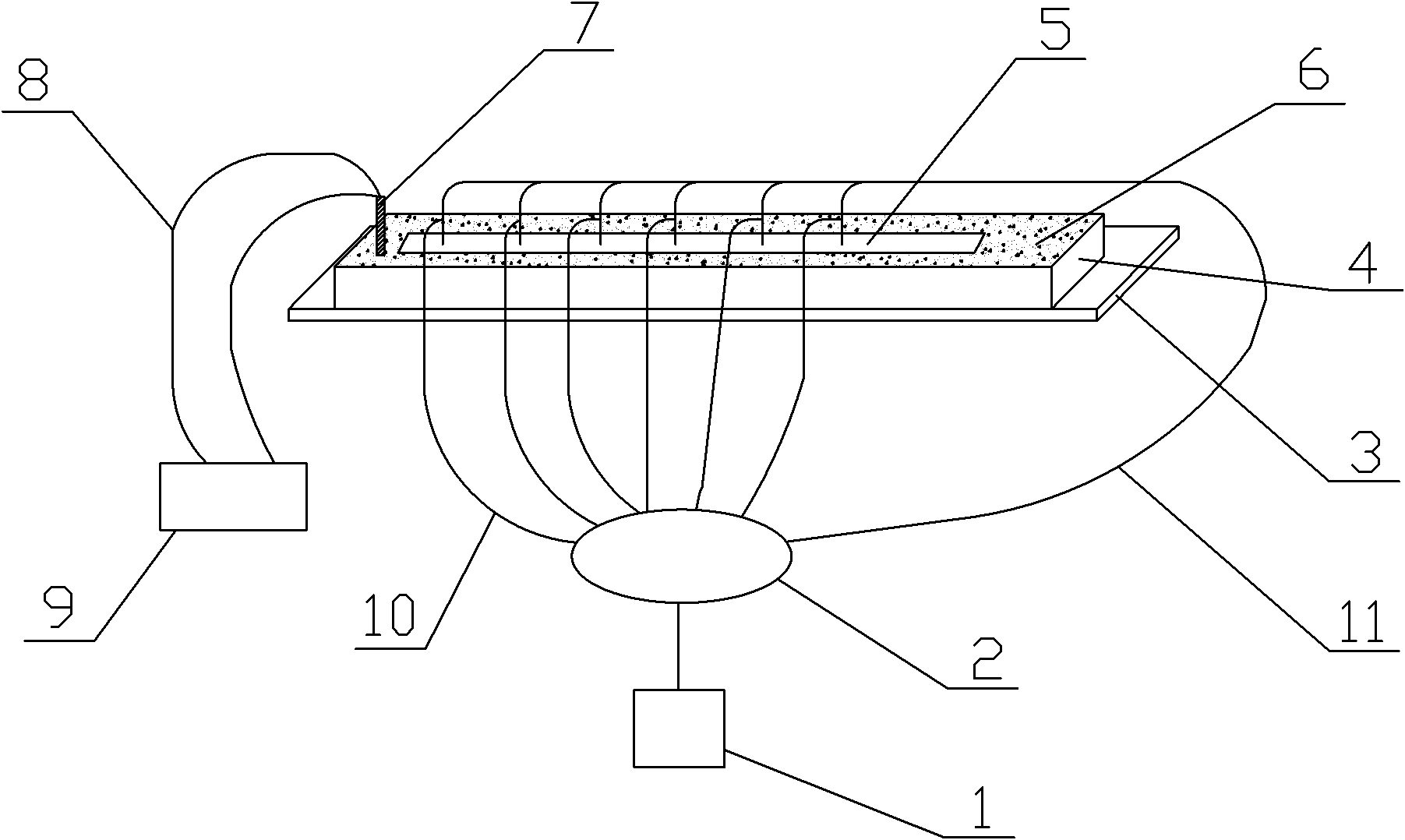 Device and method for measuring detonating velocity of explosive