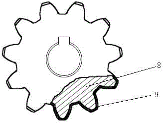 Titanium alloy gear with ferroboron diffusion layer on surface and co-diffusion method thereof