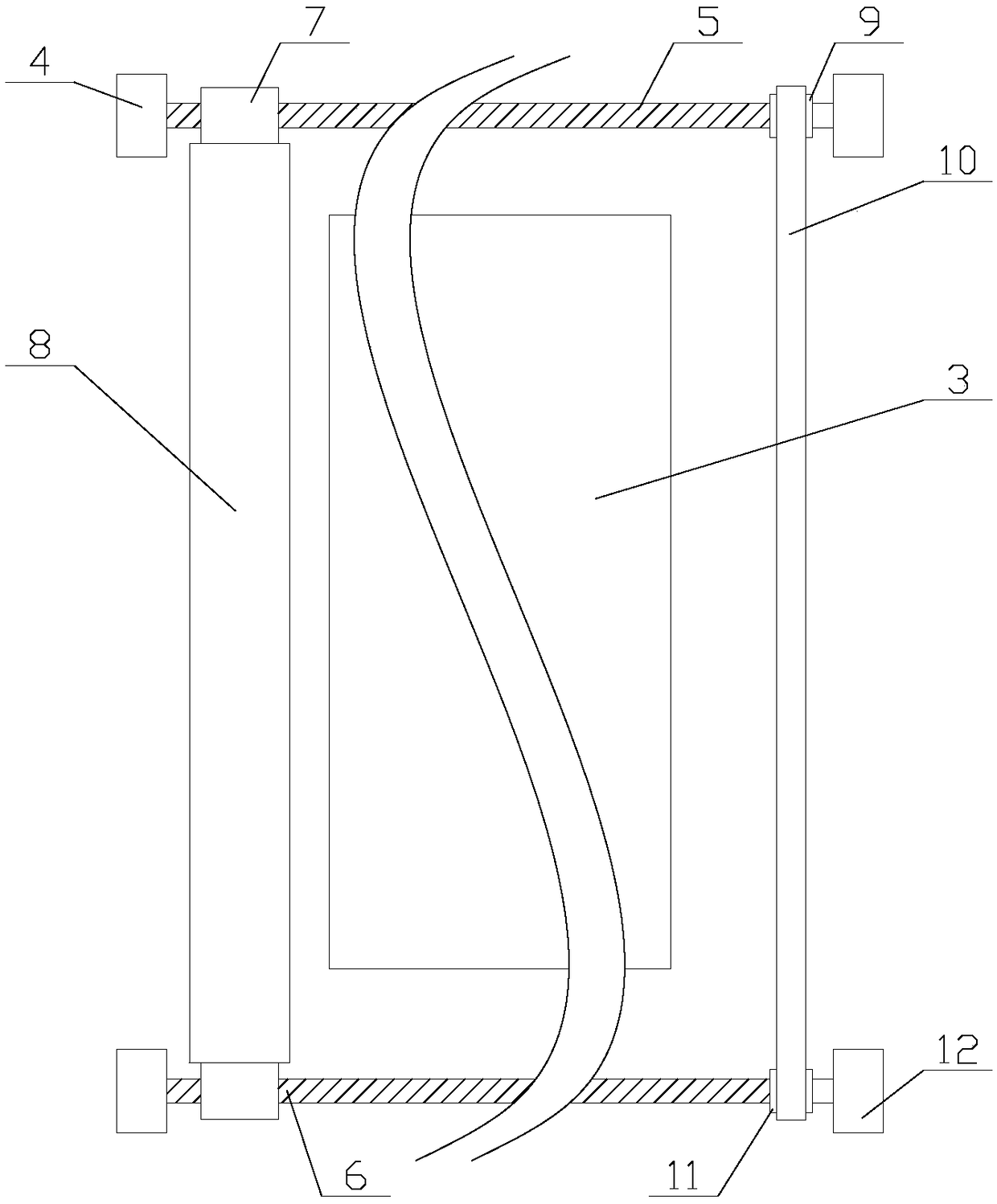 Display device with functions of removing dust and blocking light