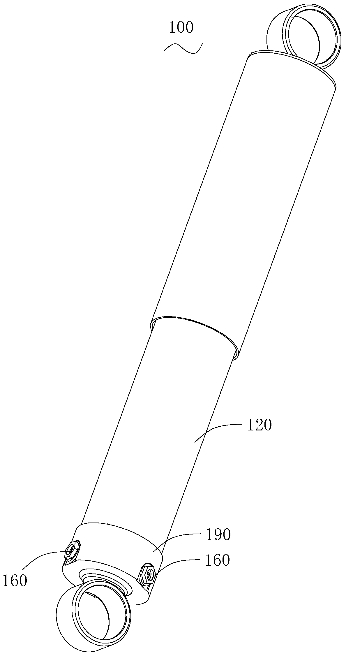 Crawling-resistant absorber, bogie and railway vehicle