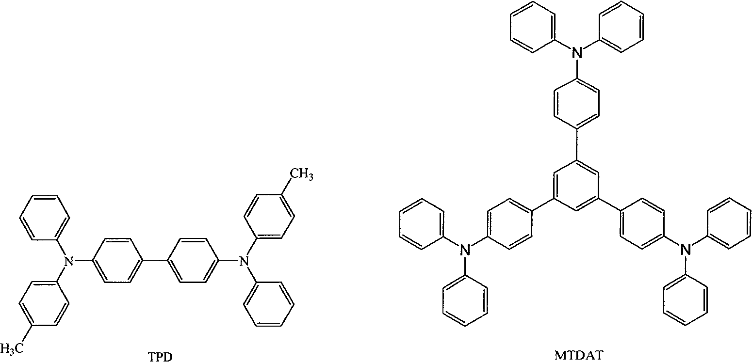 1-methyl-4[4-(n,n-p-methylphenyl amido)styryl]naphthyl and method of manufacturing the same and application thereof