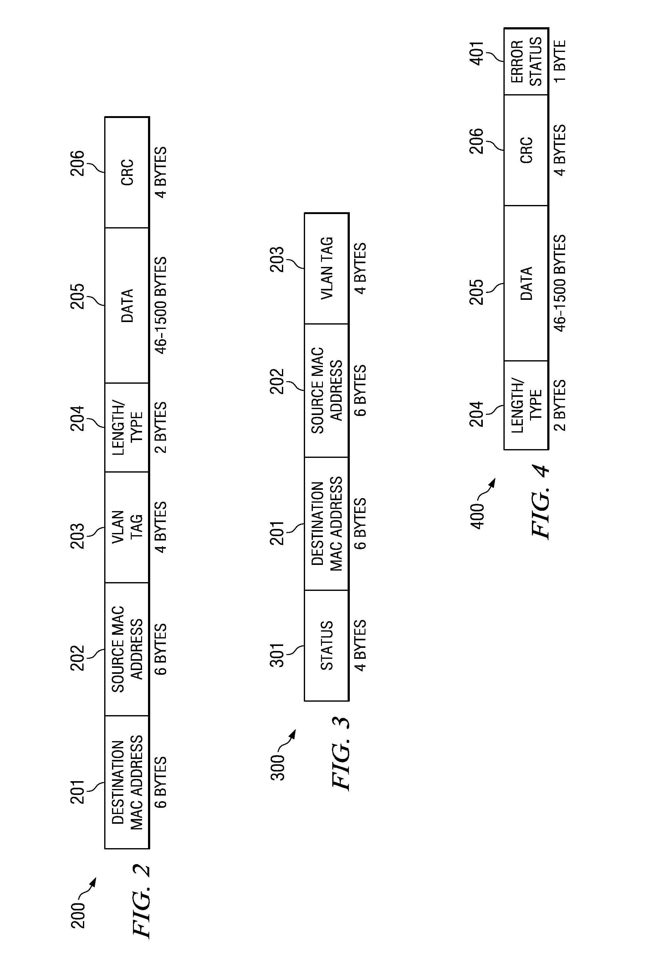 Three-port ethernet switch with external buffer