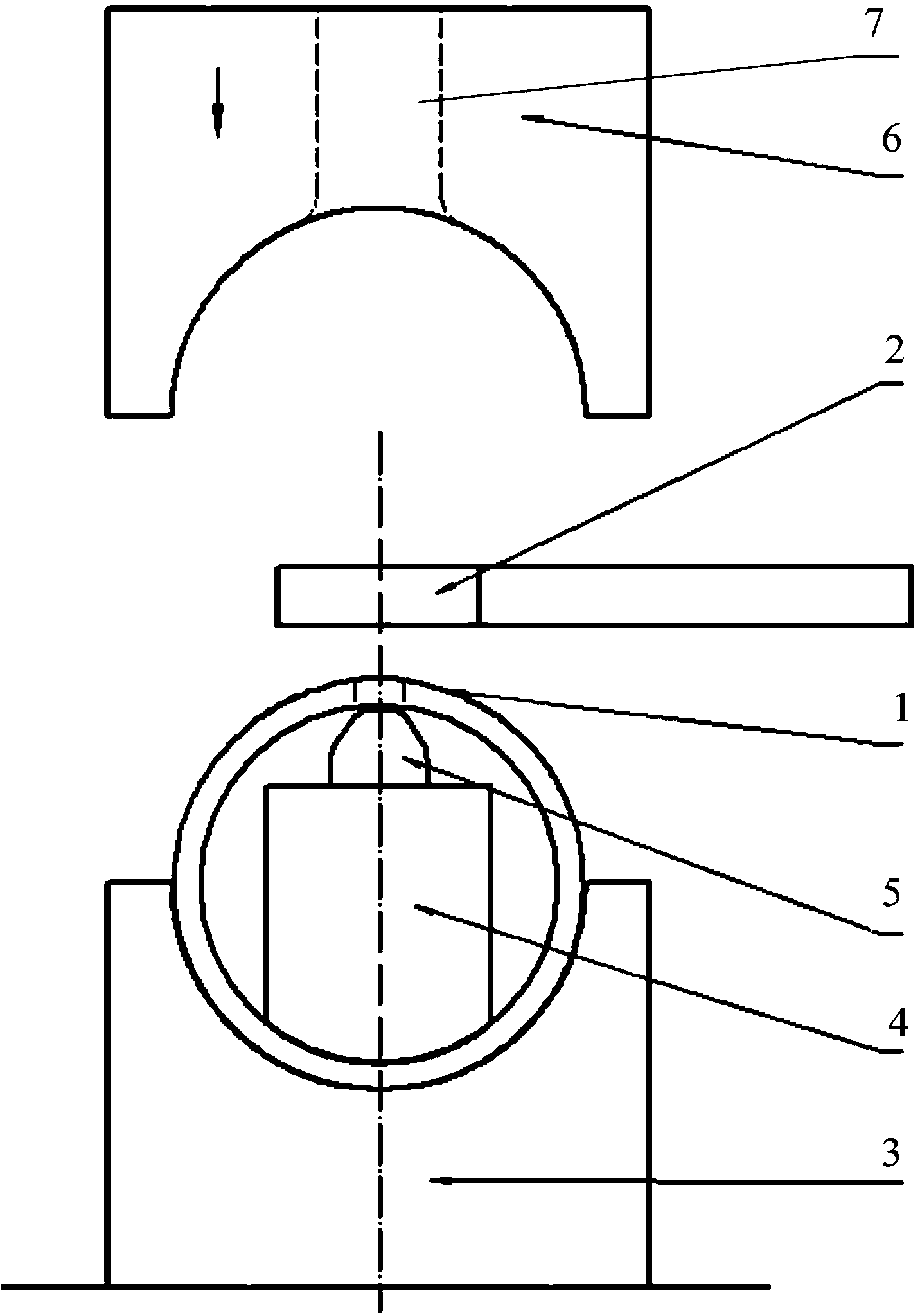 One-step forming technology of nozzle of nuclear power main-steam super pipeline