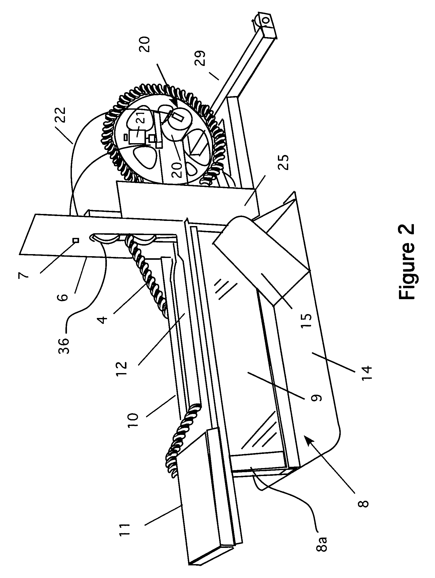 Horizontal rope pulling apparatus