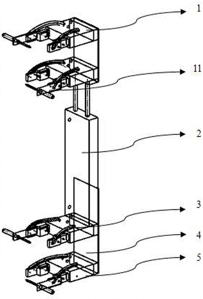 Pneumatic pole climbing robot