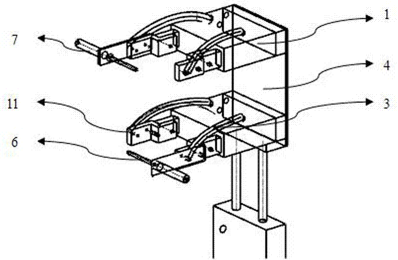 Pneumatic pole climbing robot