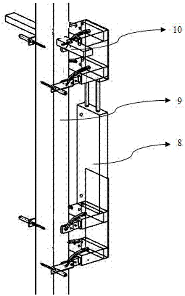 Pneumatic pole climbing robot