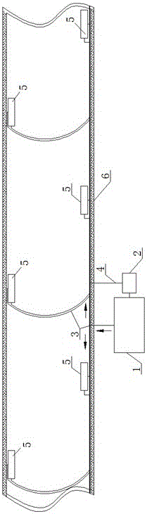 Compressed air foam hydrant system of tunnel rescue station and fire extinguishing method