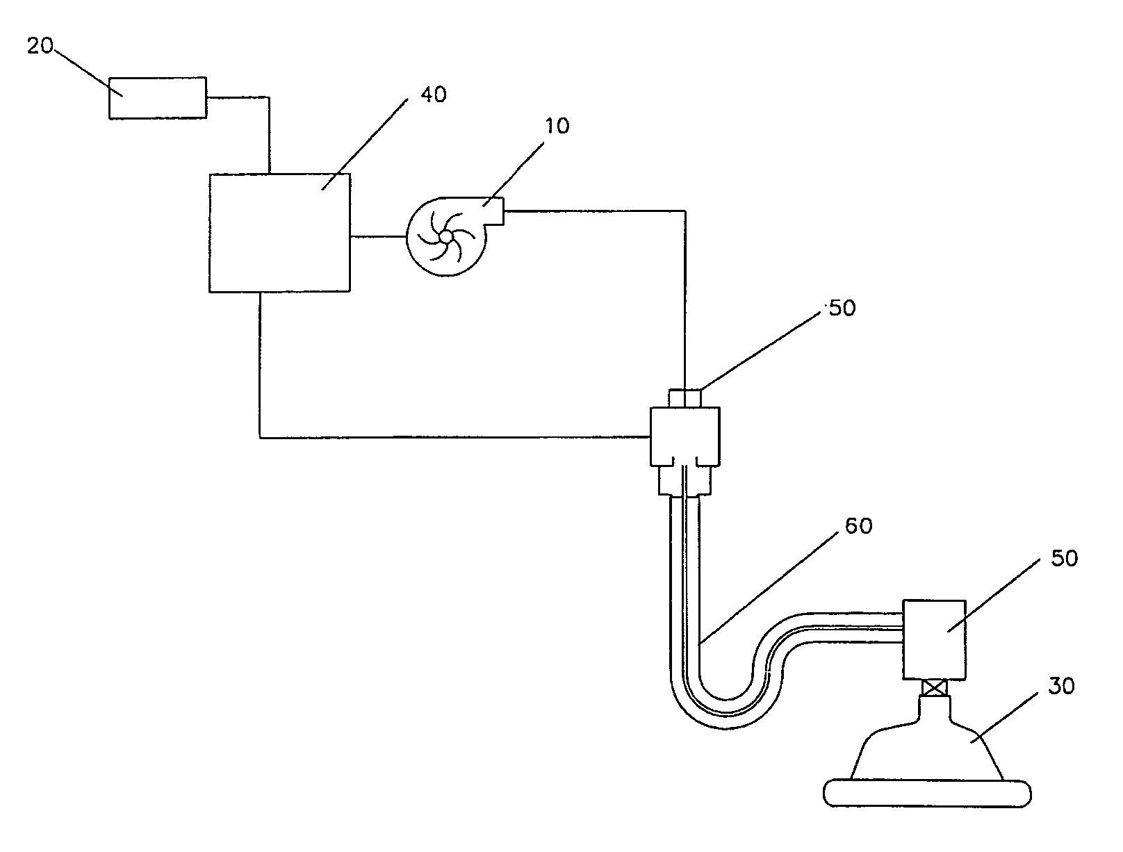 Portable non-invasive ventilator with sensor