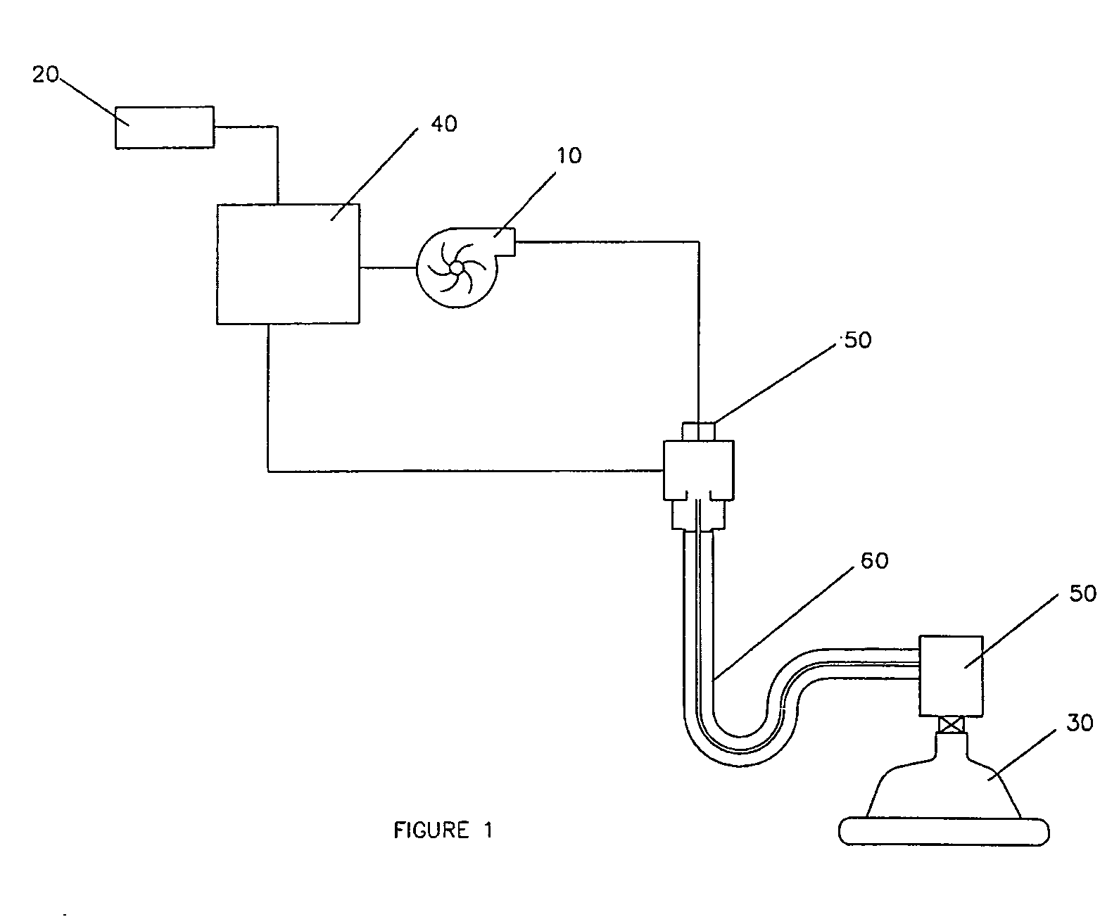 Portable non-invasive ventilator with sensor