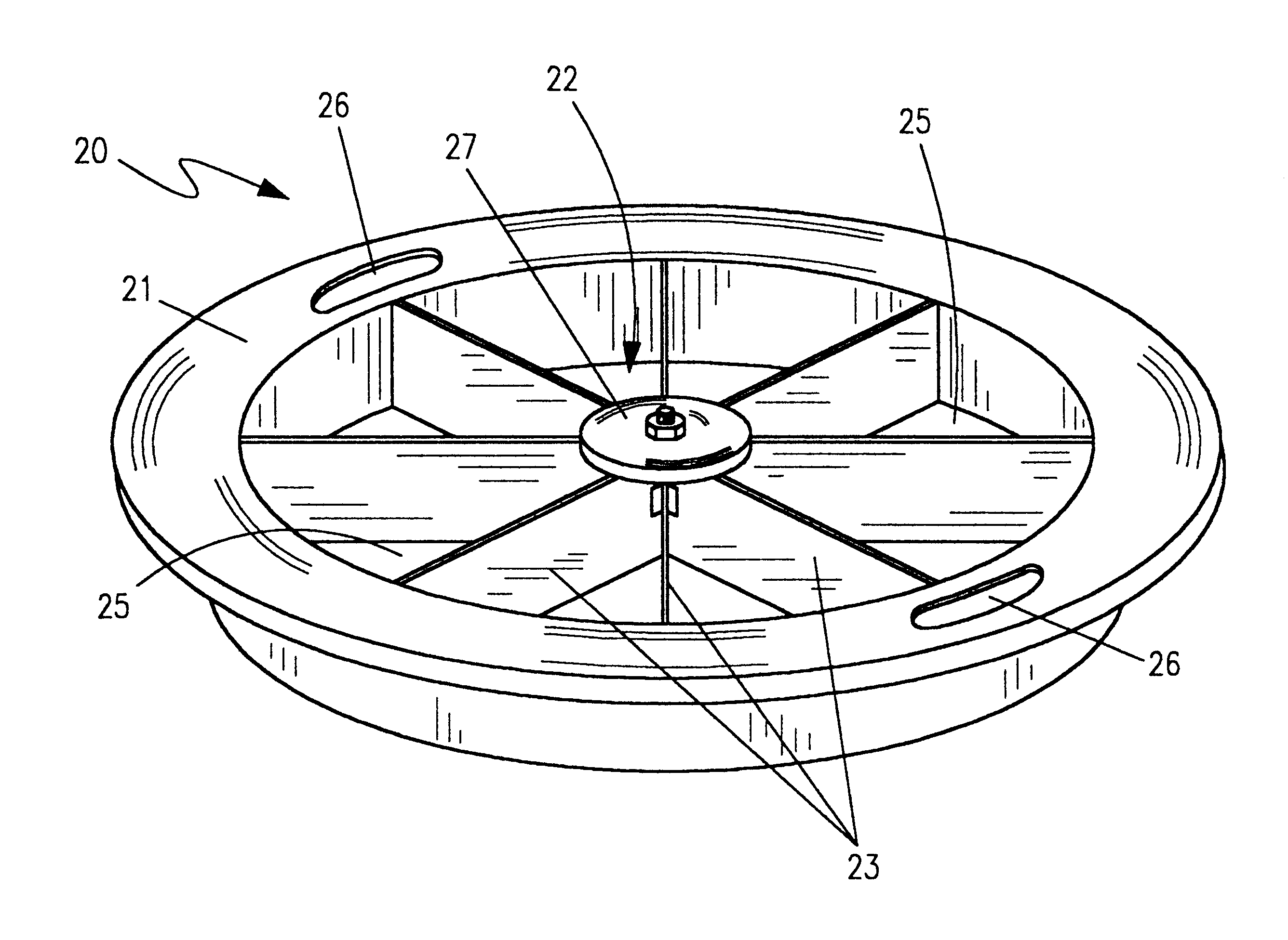 Even-slice pizza cutter