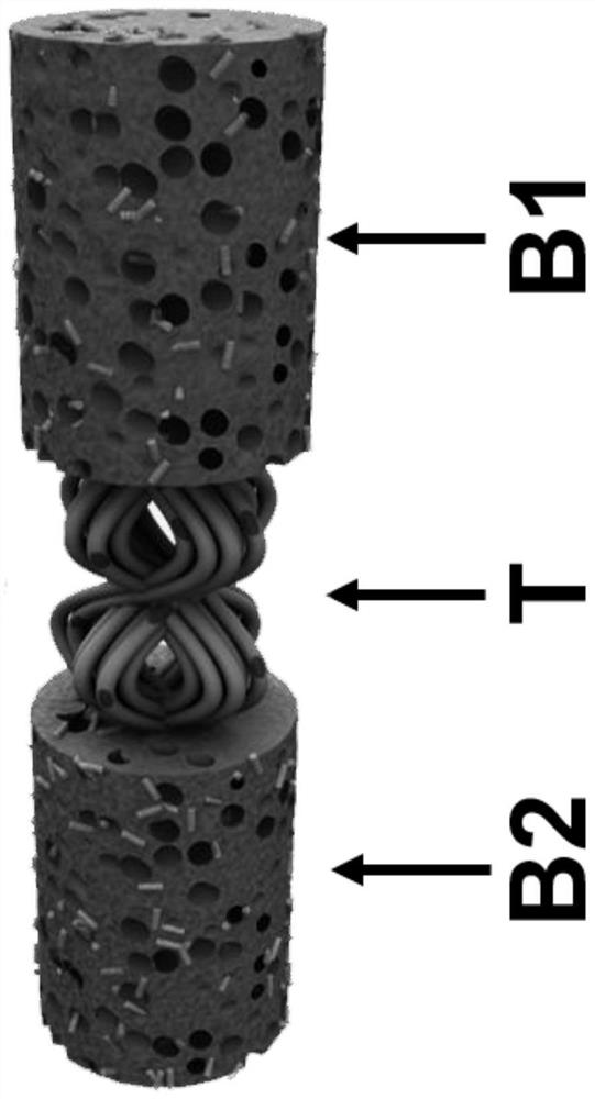 Bone-ligament-bone integrated stent and preparation method thereof