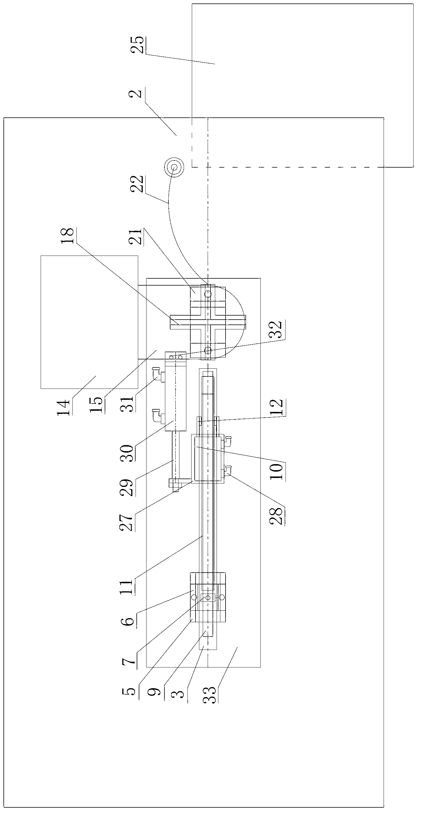 High-frequency hot-sealing type catheter soft-hard head welding device