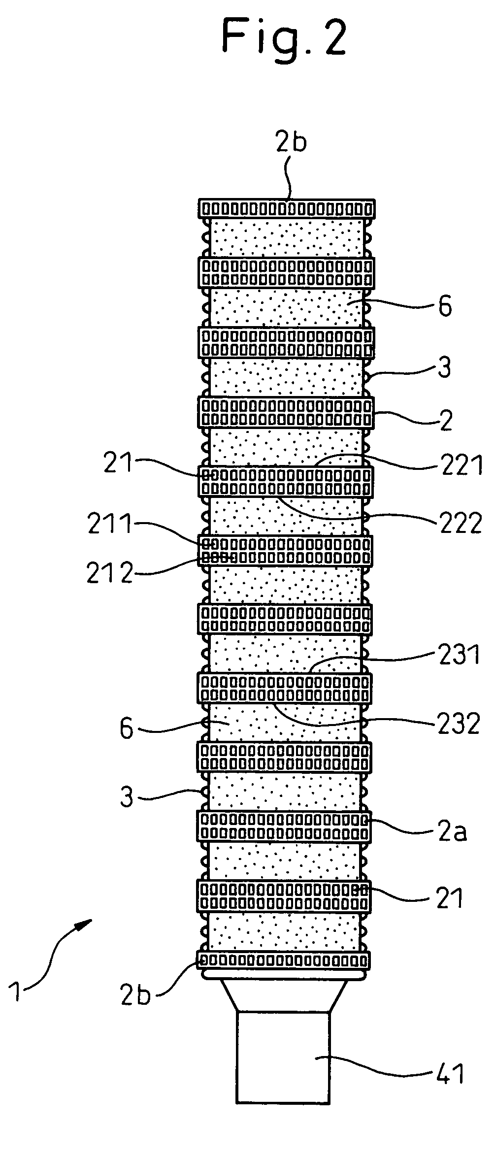 Stacked type cooler