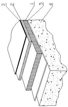 Polymer cold-laid water-based colored pavement and laying method