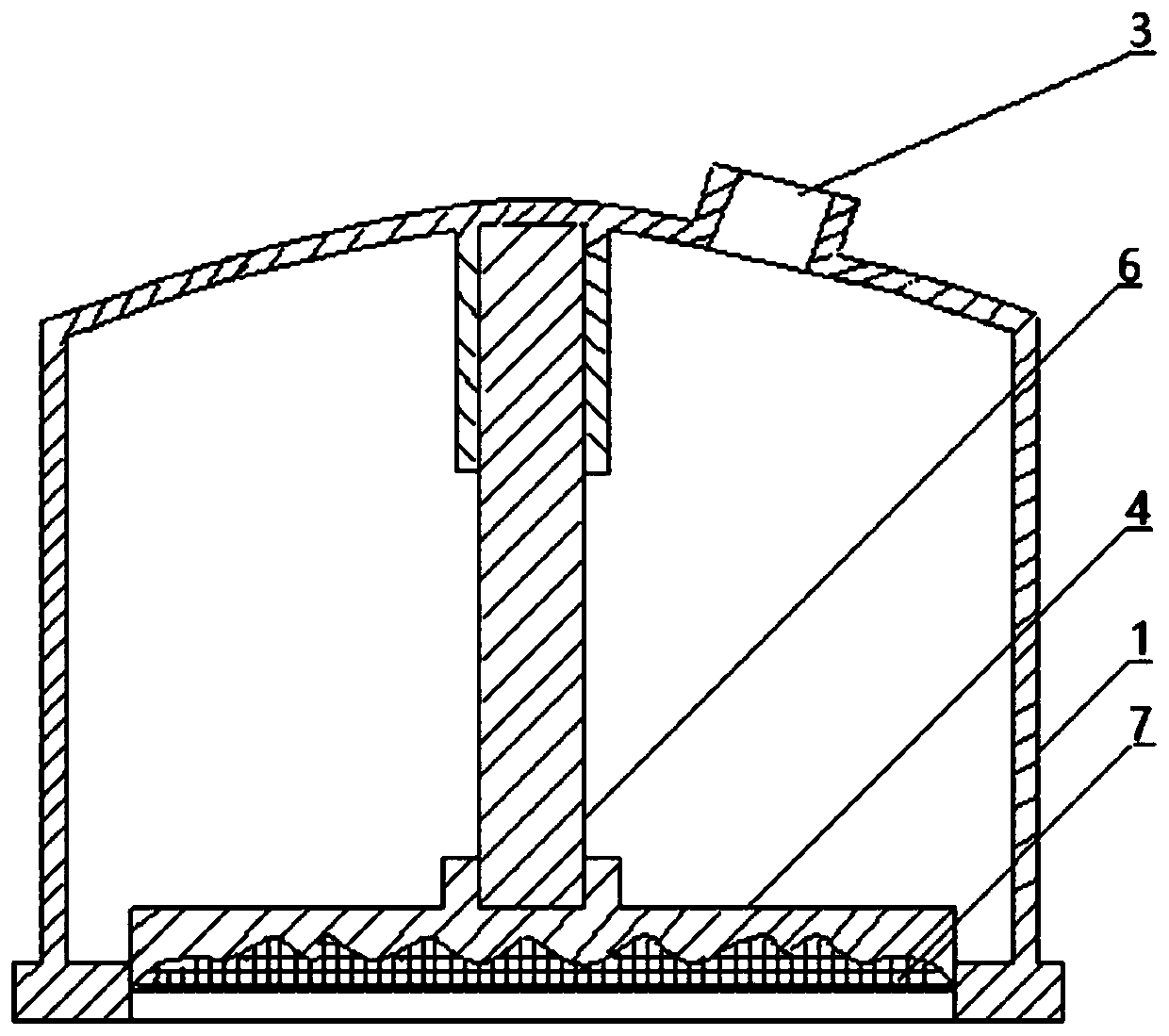 Pressure drug delivery device and drug storage core layer