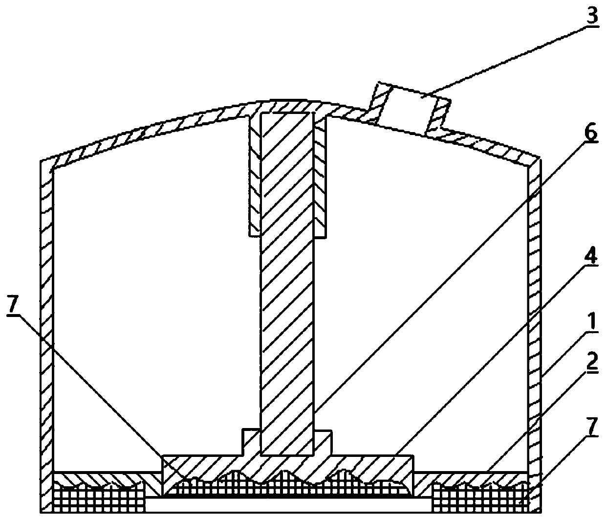 Pressure drug delivery device and drug storage core layer