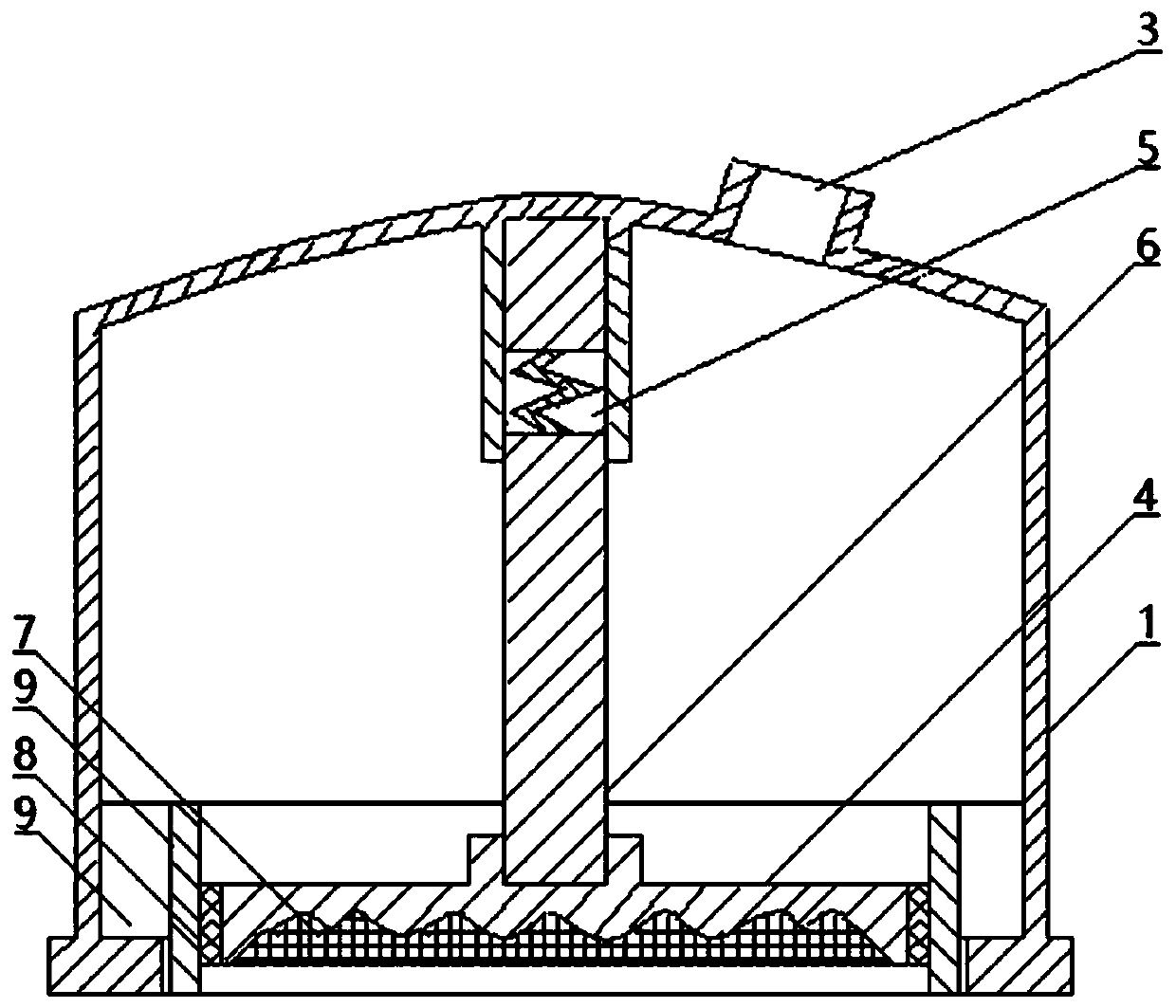 Pressure drug delivery device and drug storage core layer