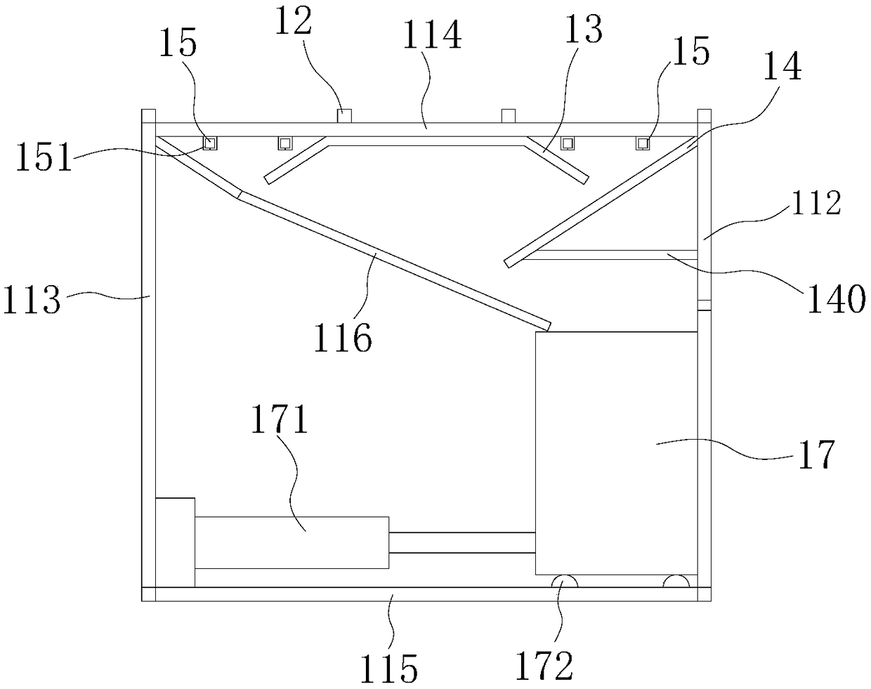 A production device for automatic discharge and lubrication of steel pipes