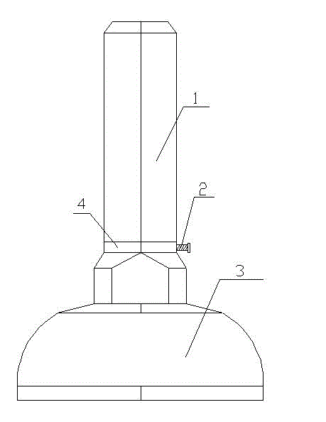 Height adjustable damping support leg for spun yarn weaving machine