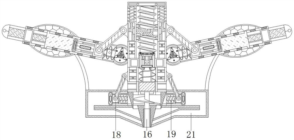 Auxiliary equipment for automatically supporting and preventing collapse in construction process of building foundation pit