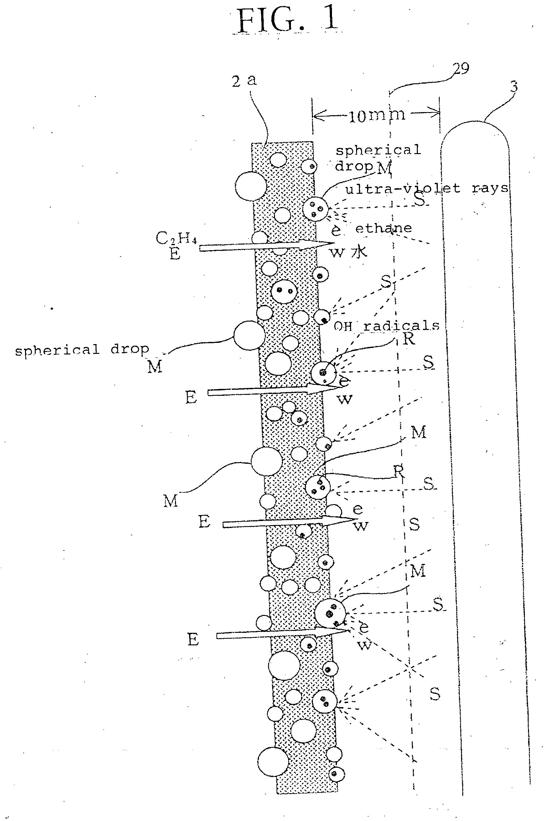 Ethylene gas modifying method, ethylene gas modifying device, and freshness keeping device for fresh agricultural product