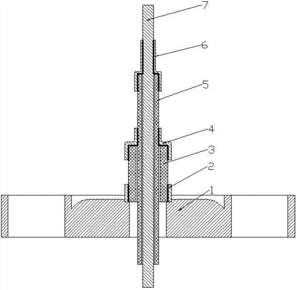 A high-temperature gas-cooled reactor low-voltage control type electrical penetration and its preparation method