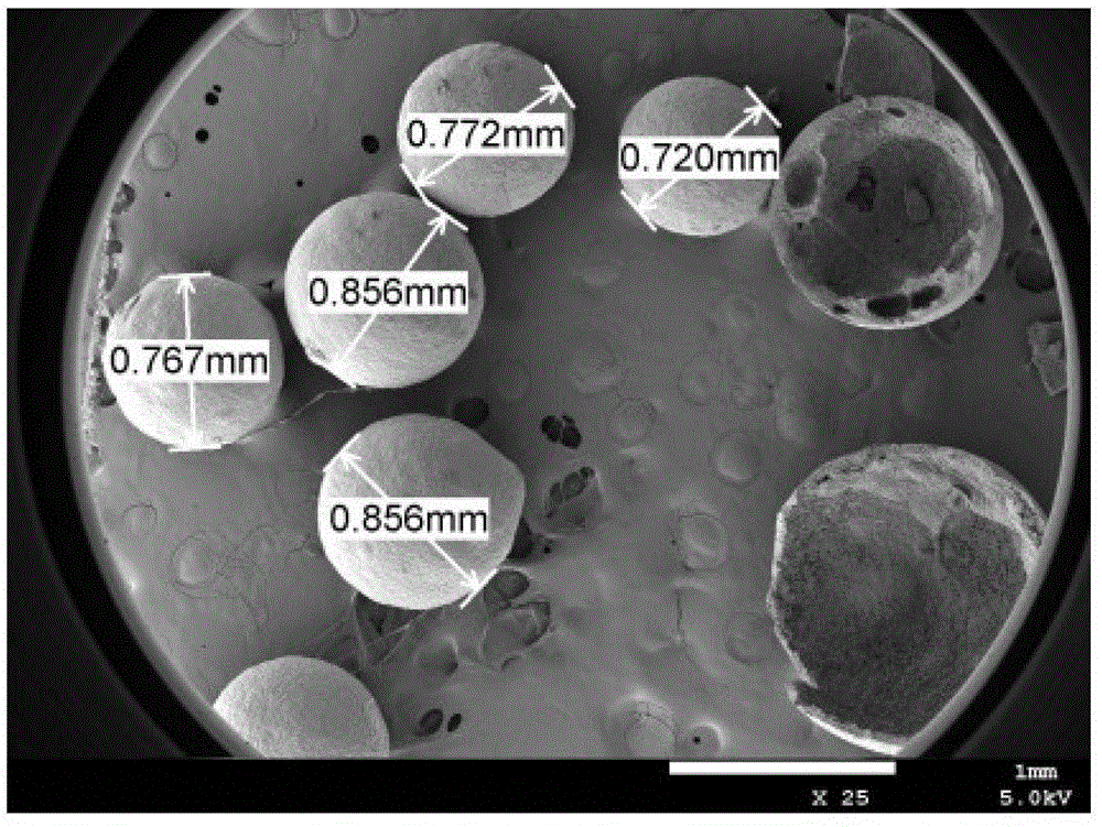 SiO2-Al2O3 hollow ceramic ball and preparation method thereof