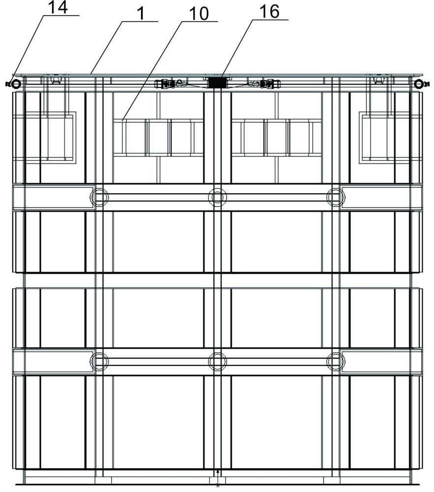 Fast-assembly type water operation platform with lifting function