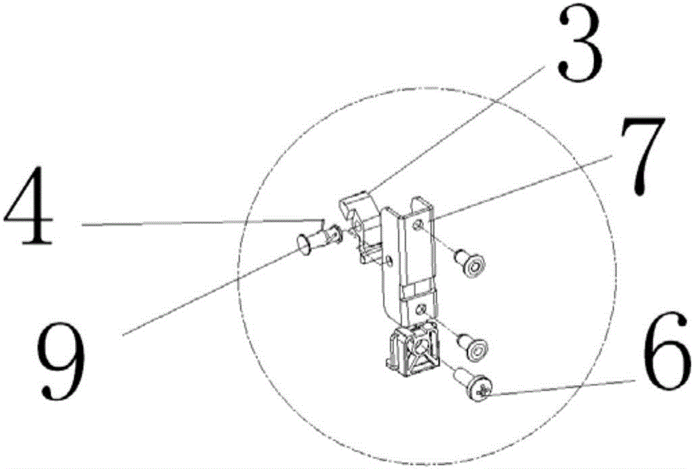 Height adjusting mechanism of floor model support