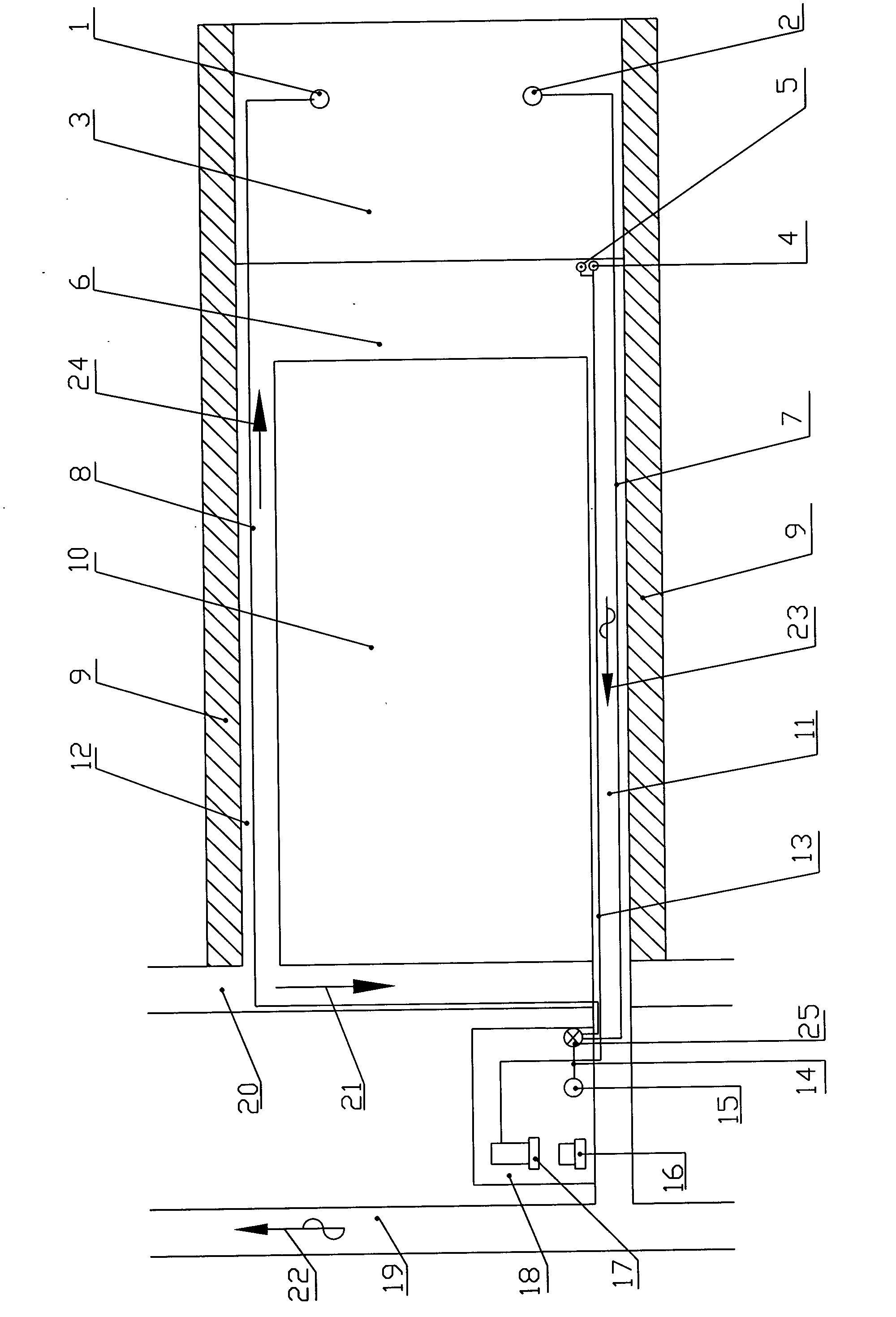 Gas distribution detection method in coal mine underground goaf