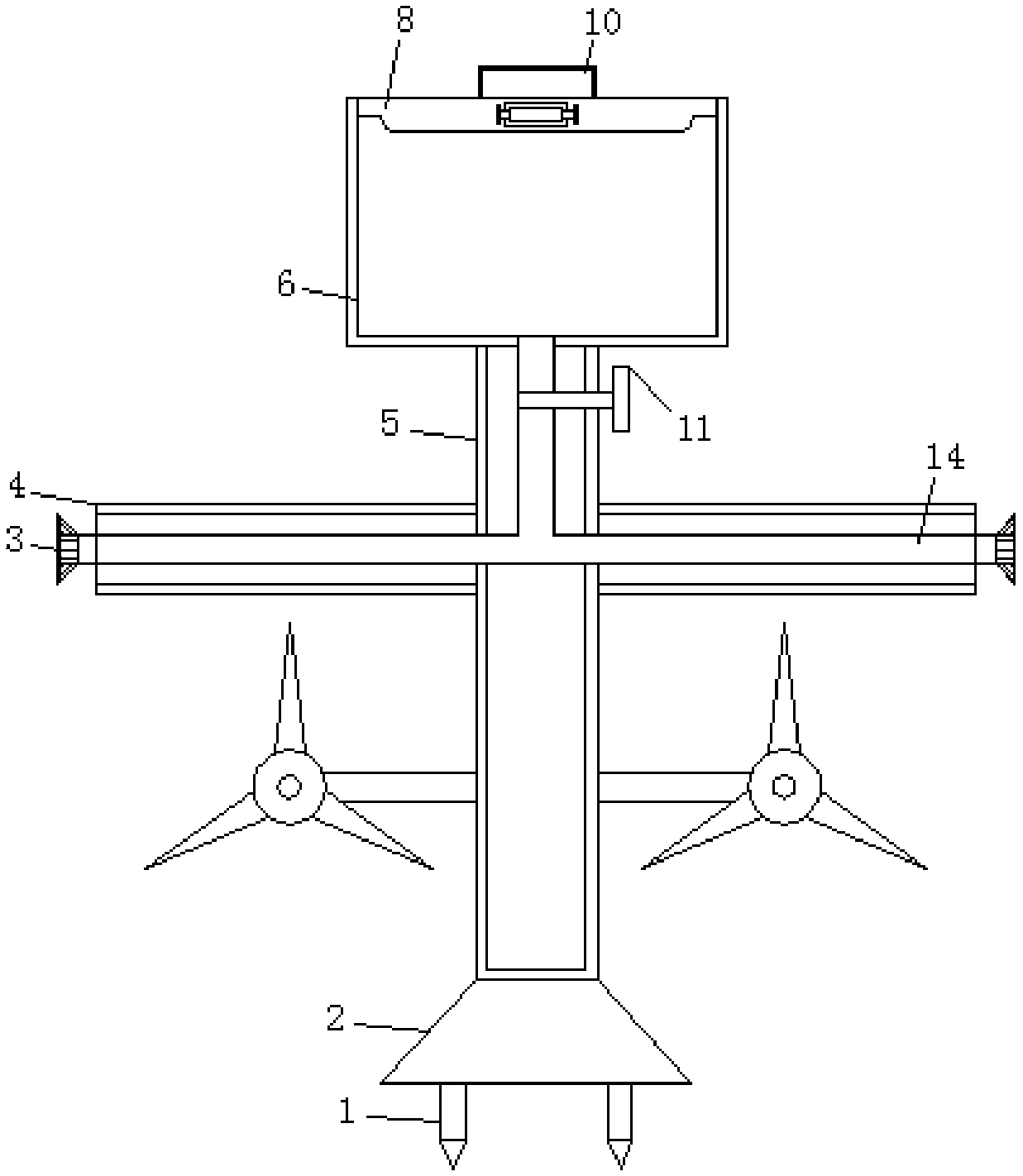 Bird repelling device for tea planting