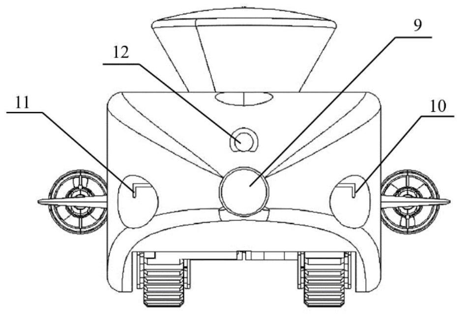 Mode self-adaptive switching method of amphibious unmanned vehicle