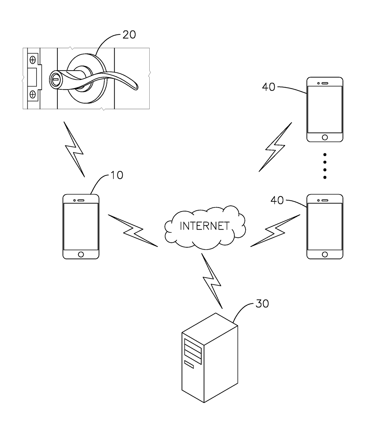 Wireless door lock system with an emergency reporting function and method for operating the same