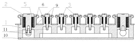 Structure of plane connector of power conversion and charging system of electric vehicle and connecting method thereof