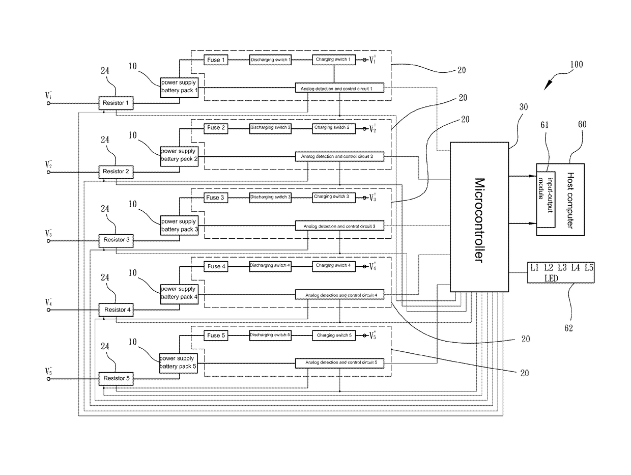 Charging means and apparatus for secondary battery