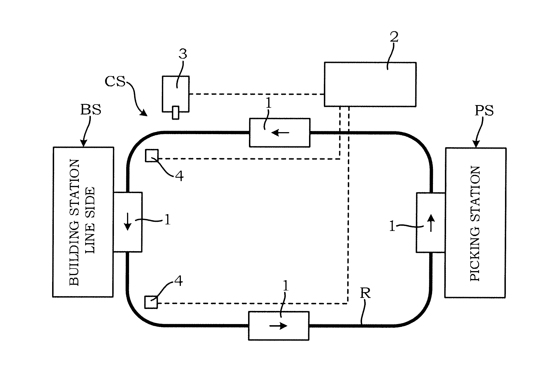 Charge managing system for automated guided vehicle