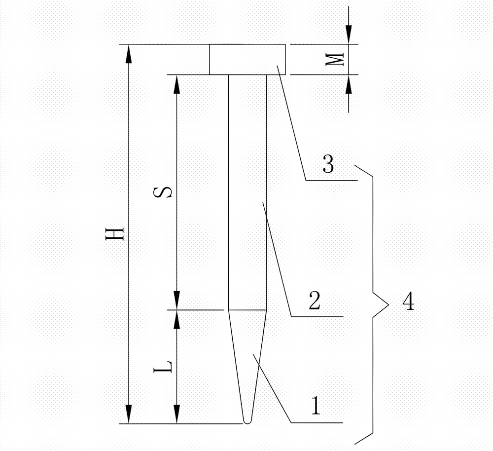 Nail-shaped compound micro-fertilizer and preparation method and application thereof