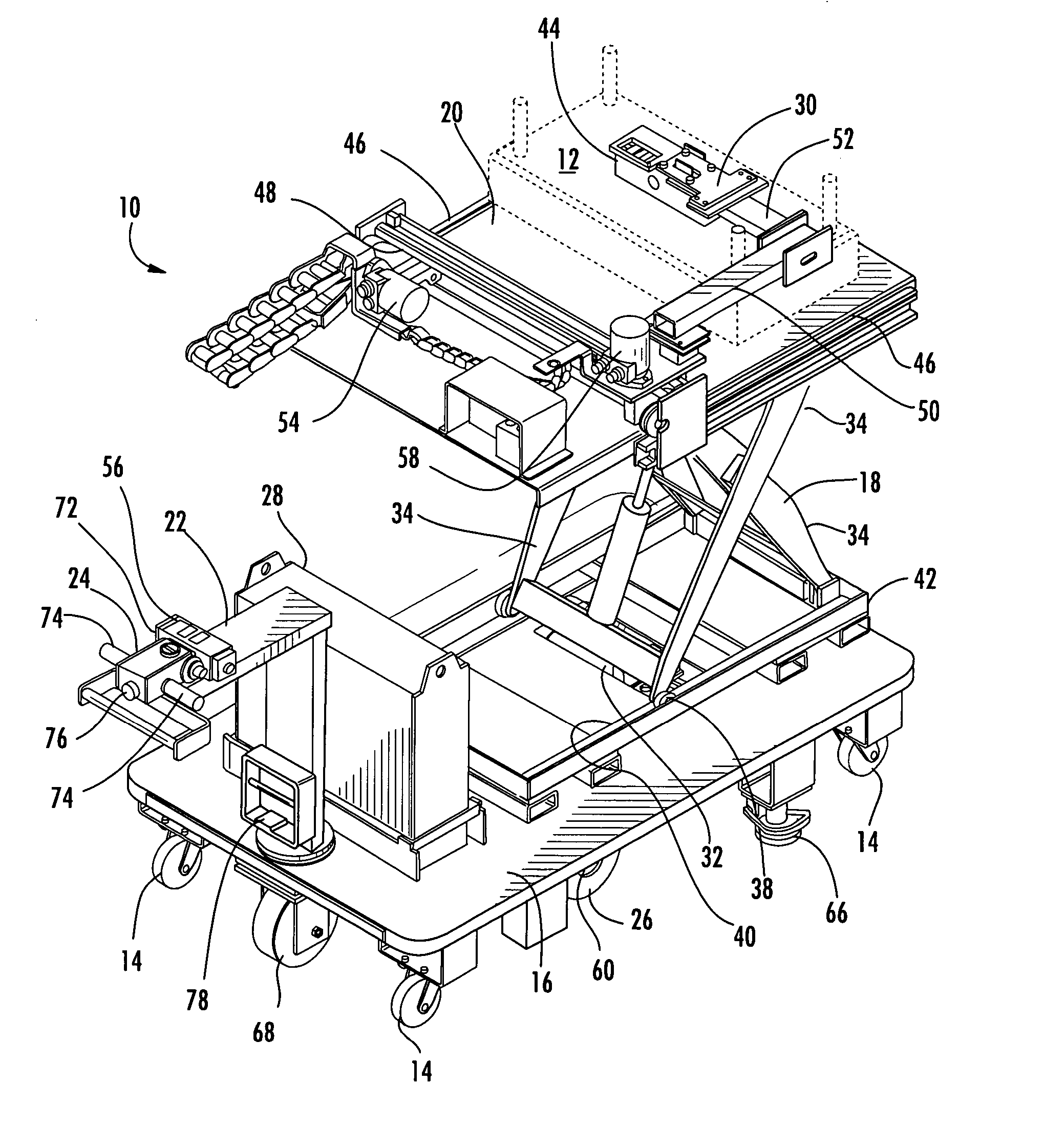 Cart for die transportation