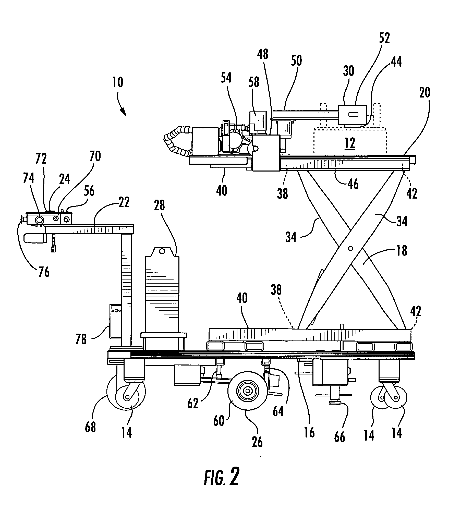 Cart for die transportation