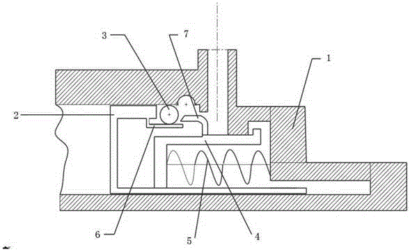 Hydraulic steel-ball locking device for automobile chassis