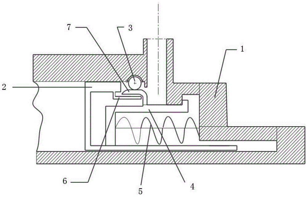 Hydraulic steel-ball locking device for automobile chassis