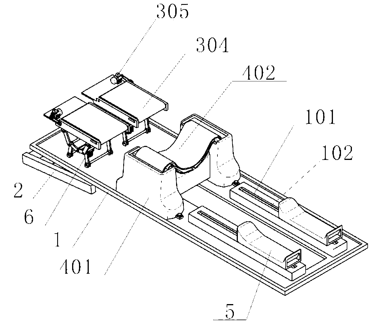 Prostration type crawl exercising machine