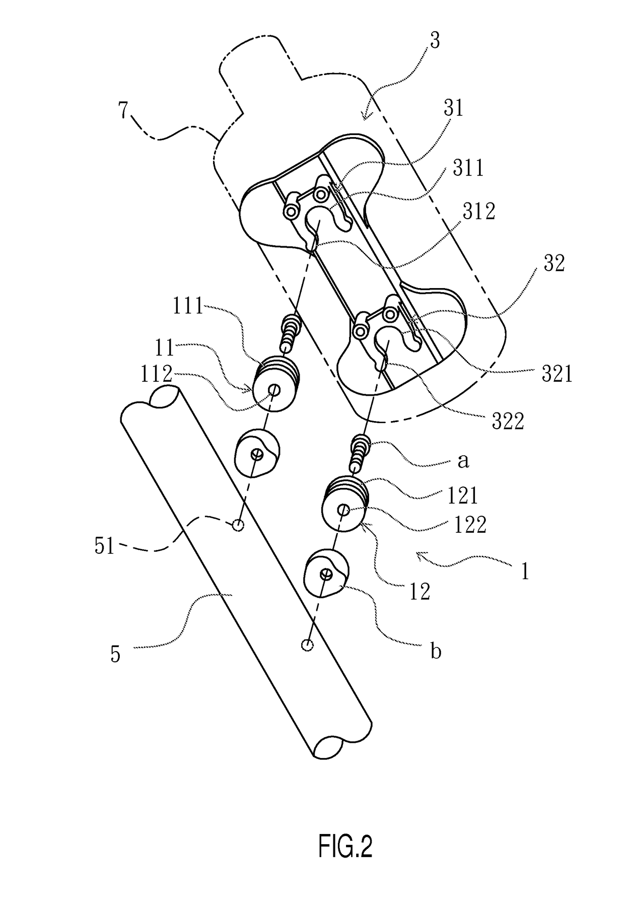 Fastening device for bicycle