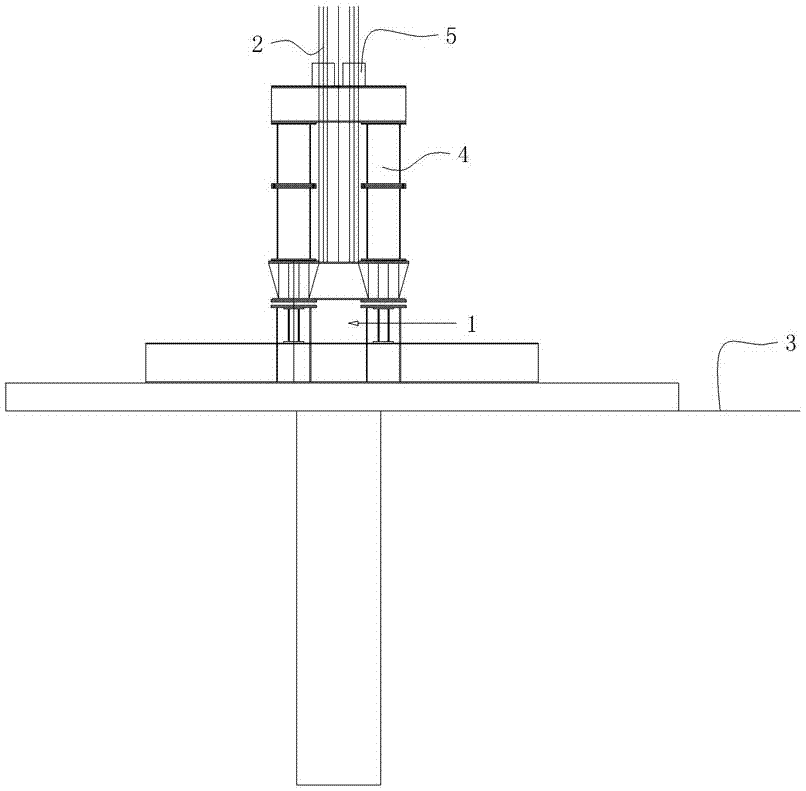 Oblique cord pile pulling method and system