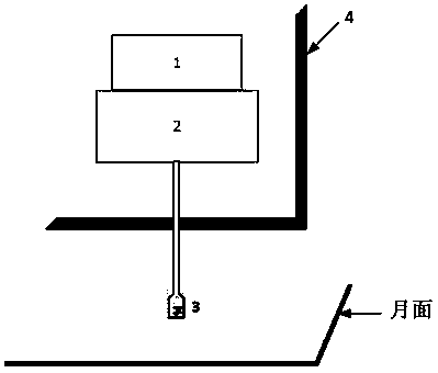 Lunar surface water molecule and isotope composition in-place measuring system and method