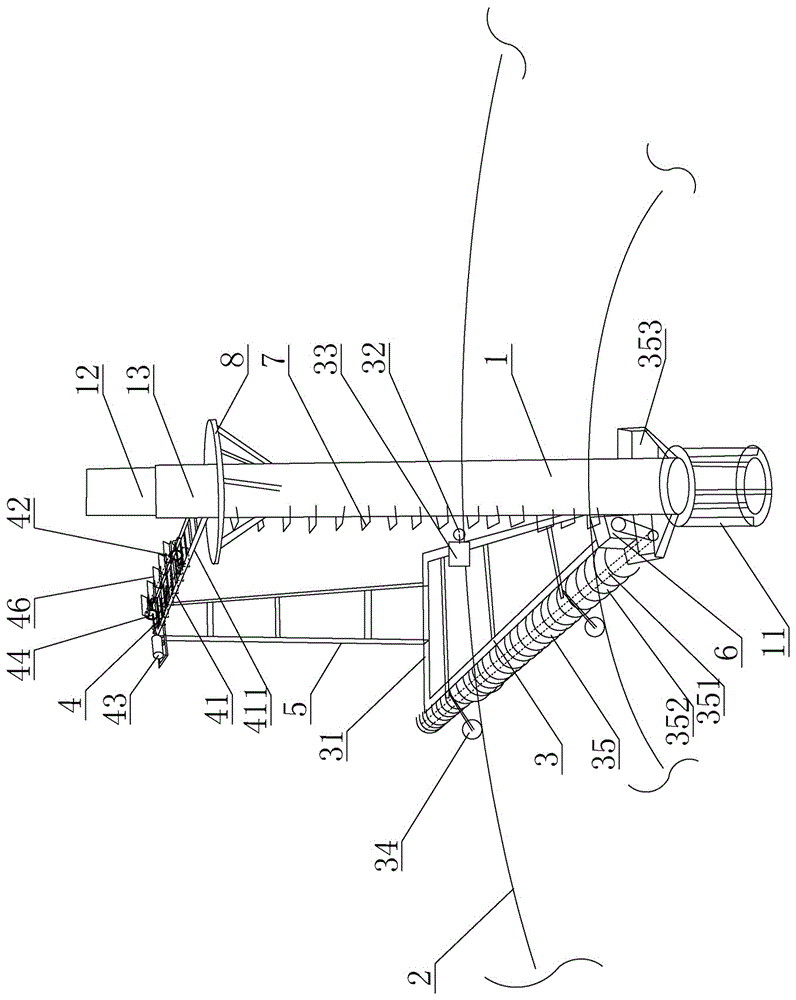 Soil extraction device for aging warehouse